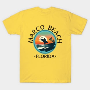 Marco Beach - Florida (with Black Lettering) T-Shirt